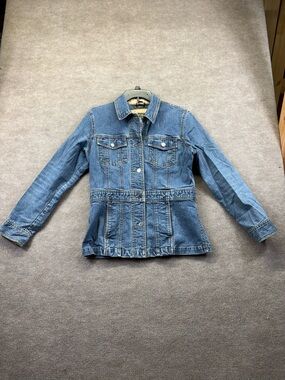 Eddie Bauer Jean Jacket Womens  Medium Blue Denim